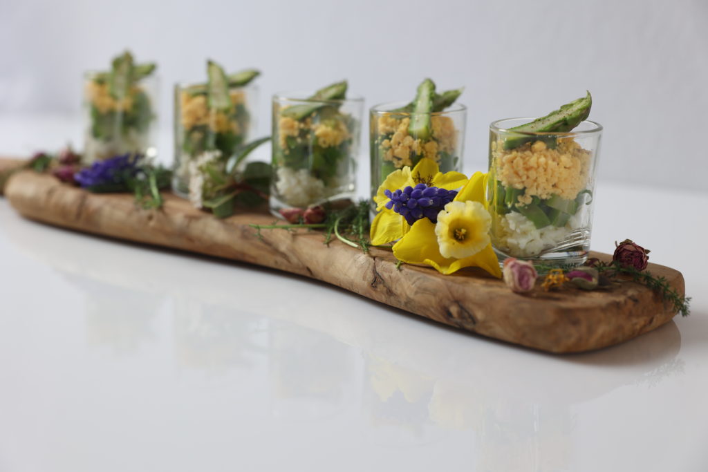 Buffet réalisé par le service traiteur Amarelle