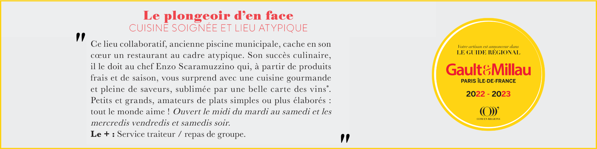 Sélection Gault & Millau